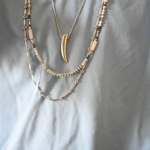 Stella & Dot Silver Layering Necklace